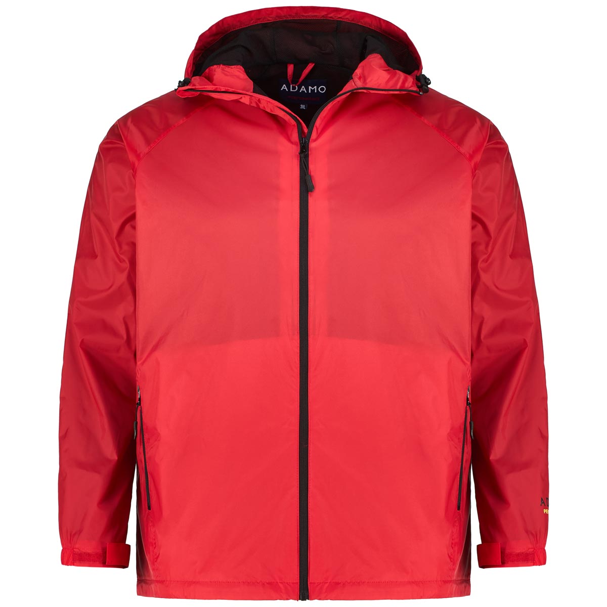 ADAMO Packbare Regenjacke mit Mesh-Innenfutter, wasserdicht Farbe rot Größe günstig online kaufen