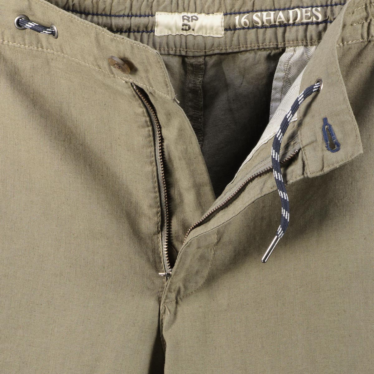 Redpoint Chino-Shorts mit Leinen oliv