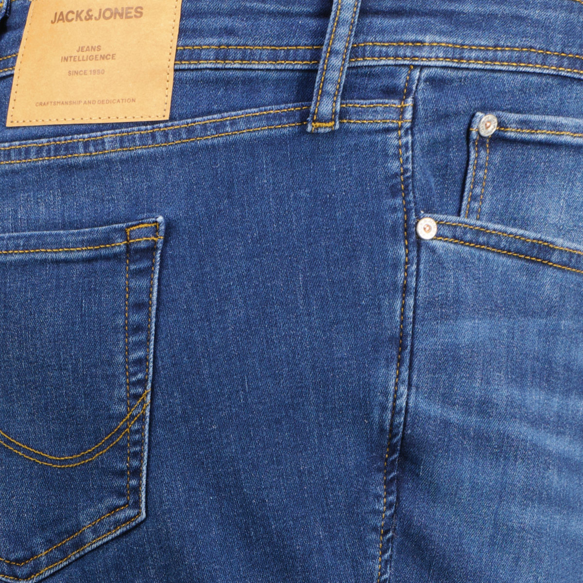 Jack&Jones Stretch-Jeans „Tim“, Slim Fit jeansblau