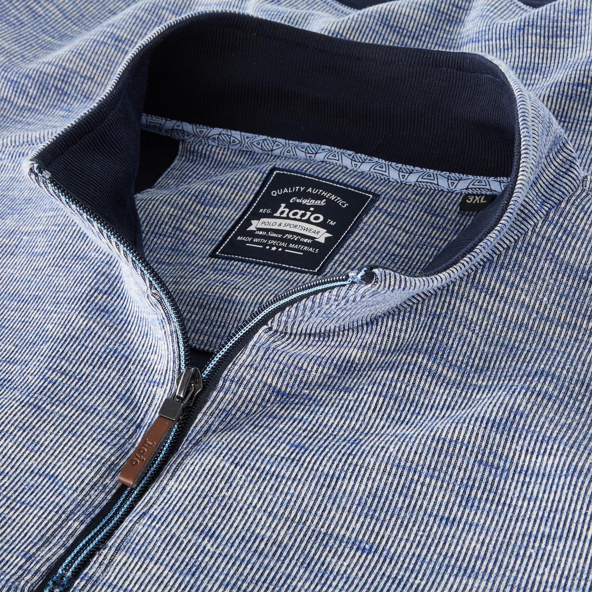 Hajo Sweatshirt aus Baumwollmischung jeansblau