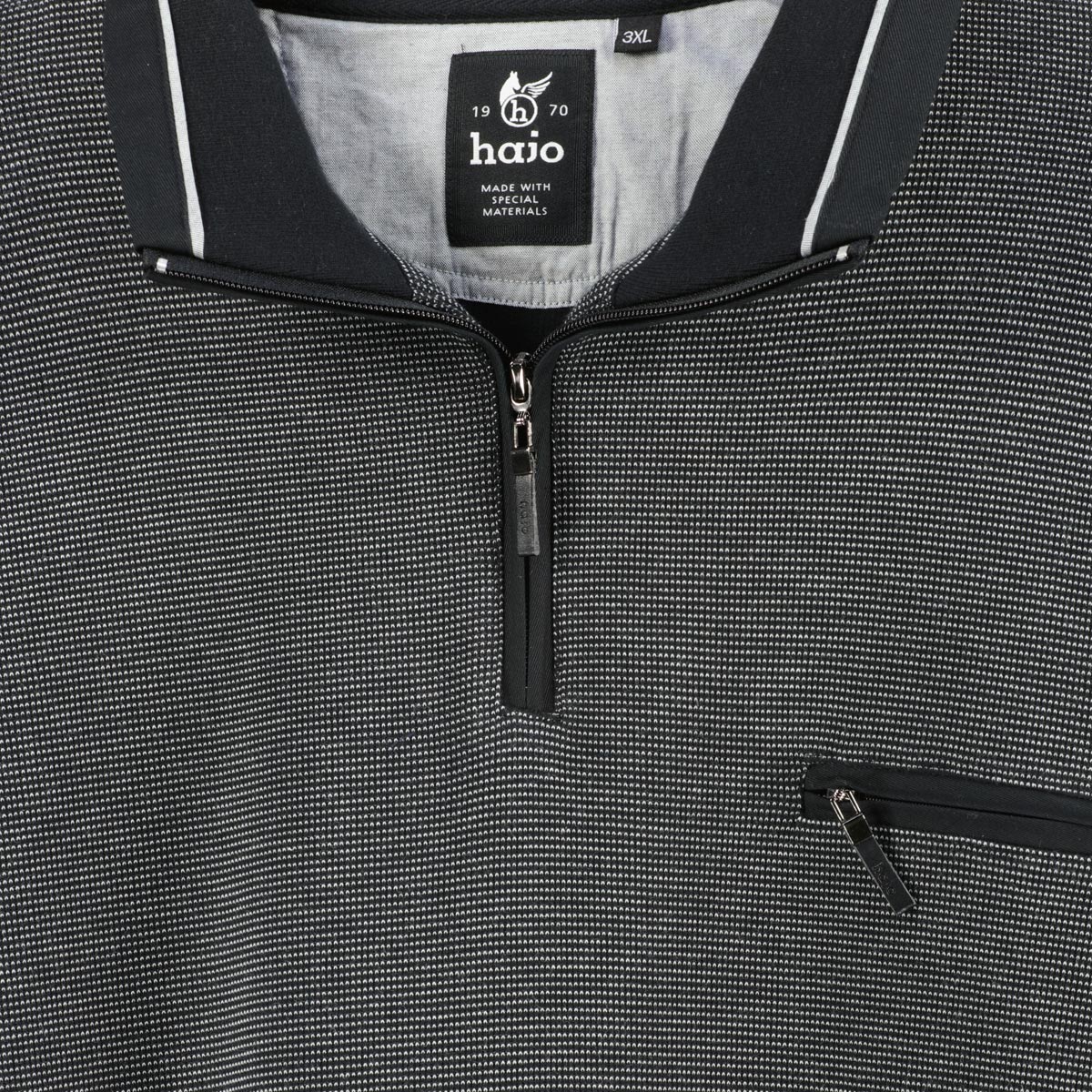 Hajo Sweatshirt "Stay Fresh", bügelfrei grau