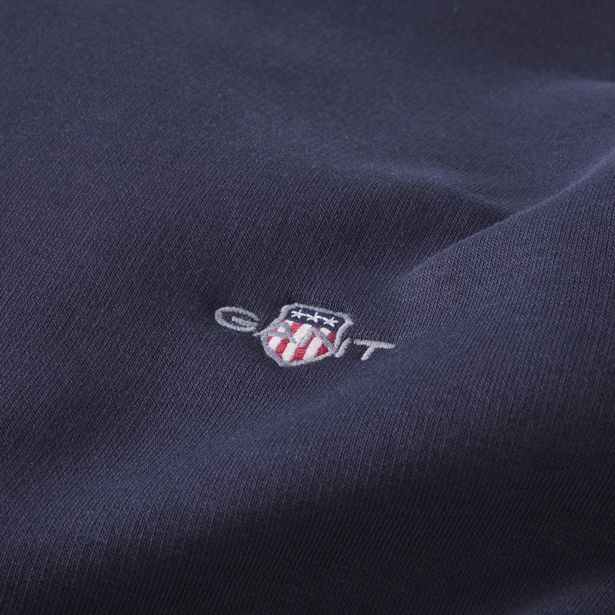 Gant Basic-Hoodie aus Baumwoll-Mix dunkelblau