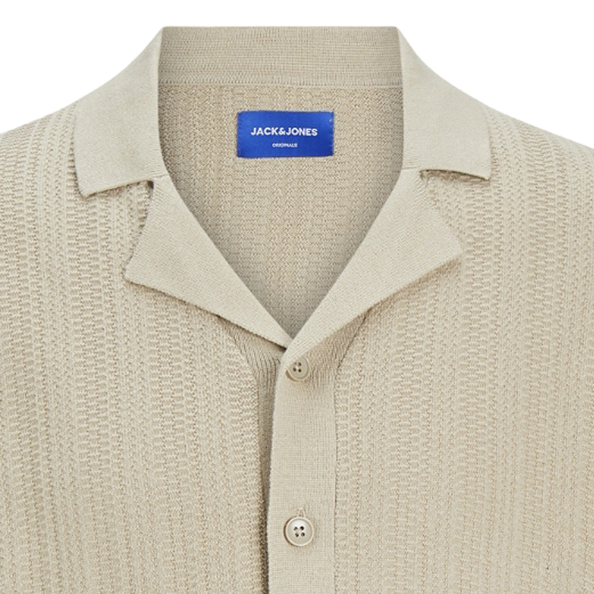 Jack&Jones Freizeithemd aus Baumwolle beige