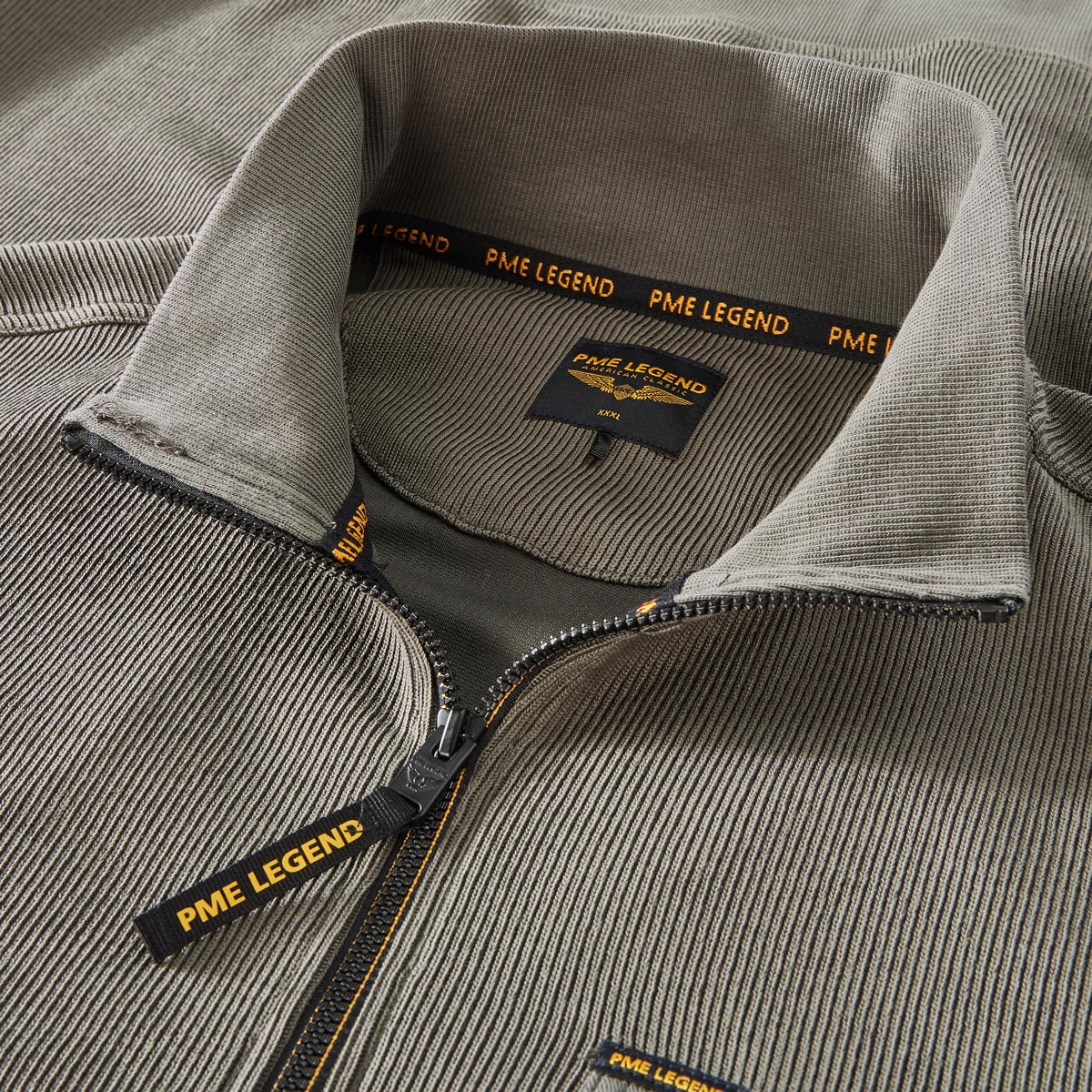 PME LEGEND Sweatshirt aus Baumwollmischung anthrazit