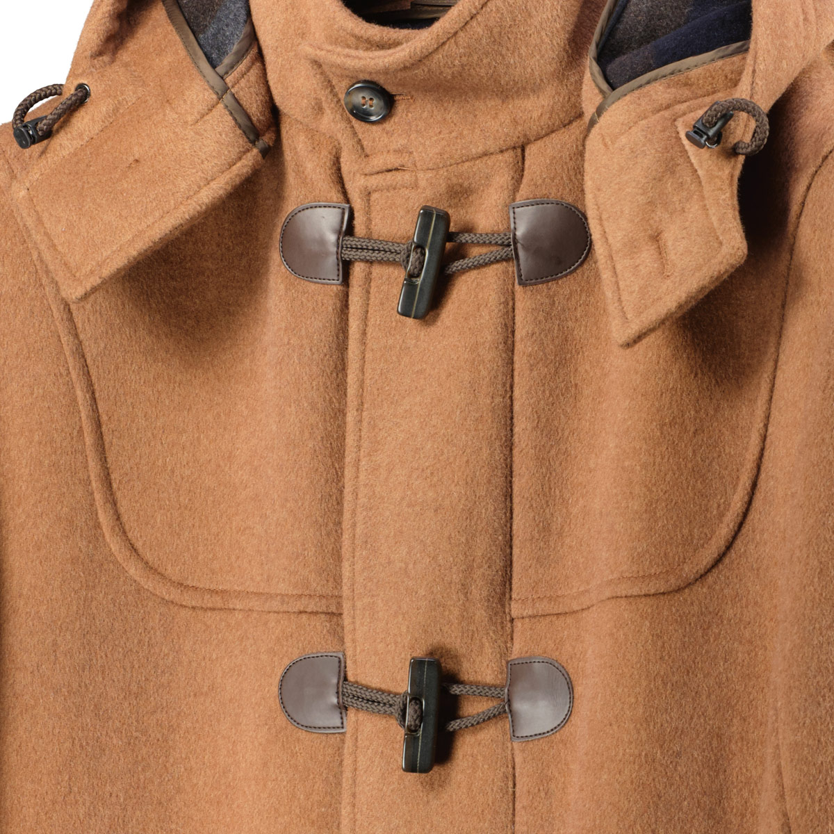 Weis Dufflecoat aus Wollmischung hellbraun