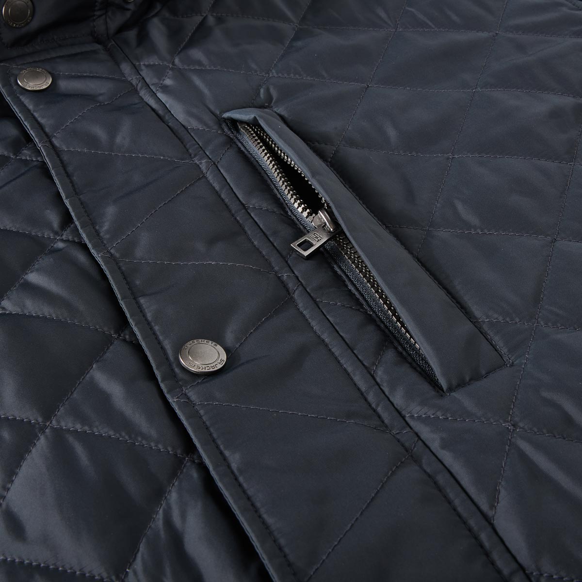 S4 Jackets Steppjacke mit Kontrastdetails, wasserabweisend marine
