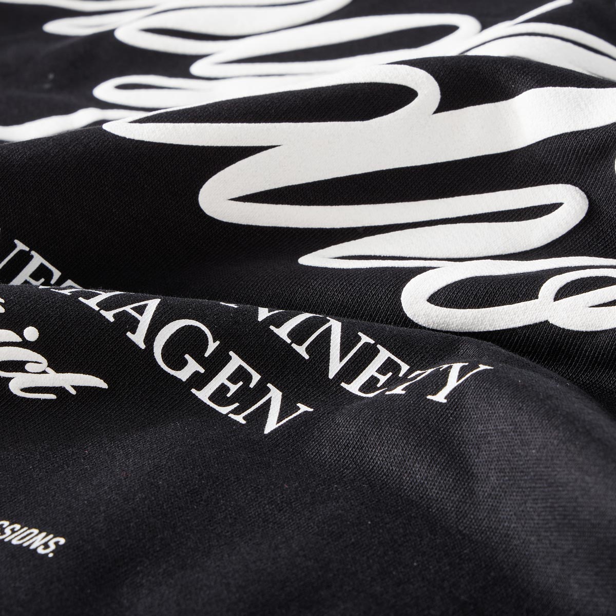 Jack&Jones Hoodie mit Print auf Vorder- und Rückseite schwarz