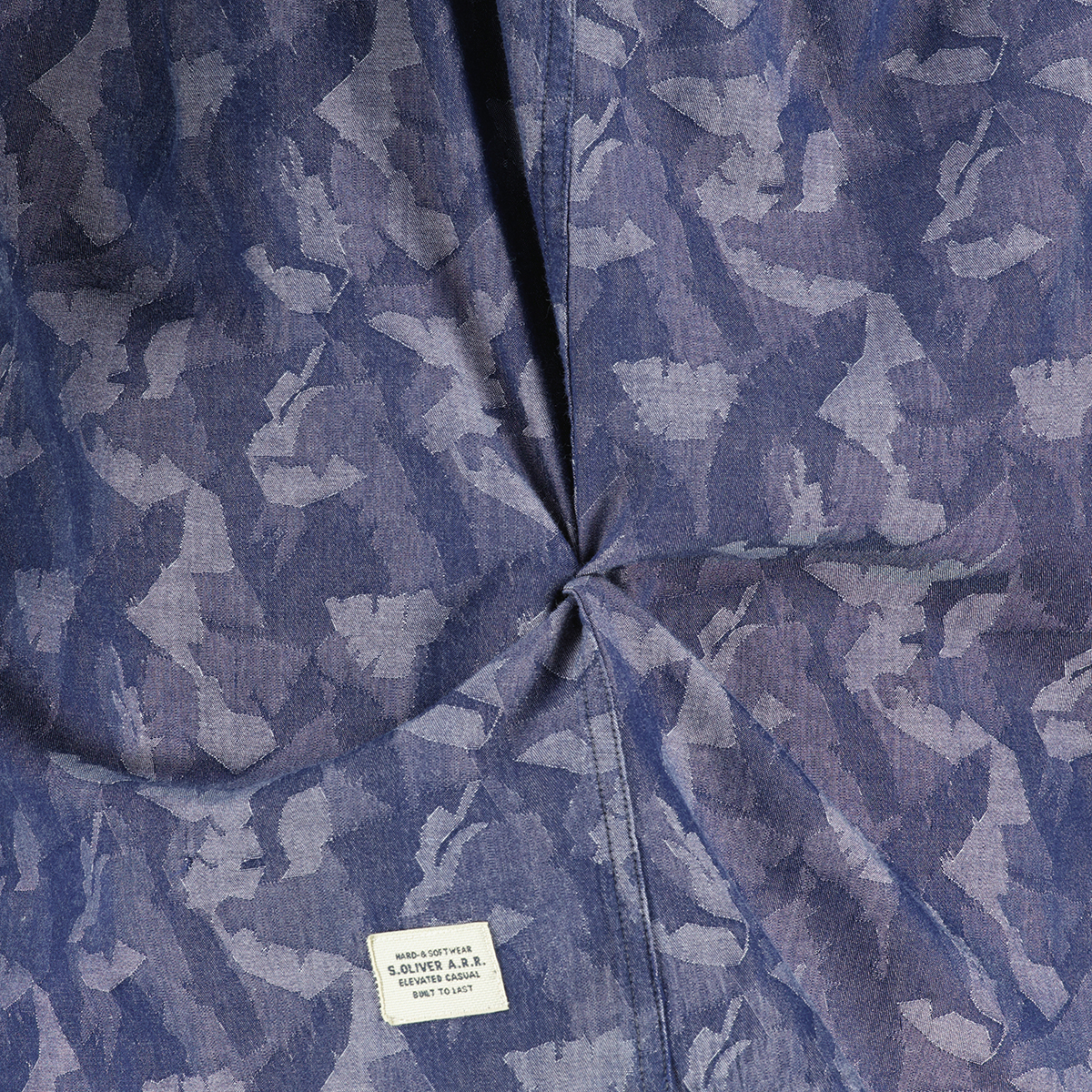 s.Oliver Freizeithemd aus Baumwolle blau