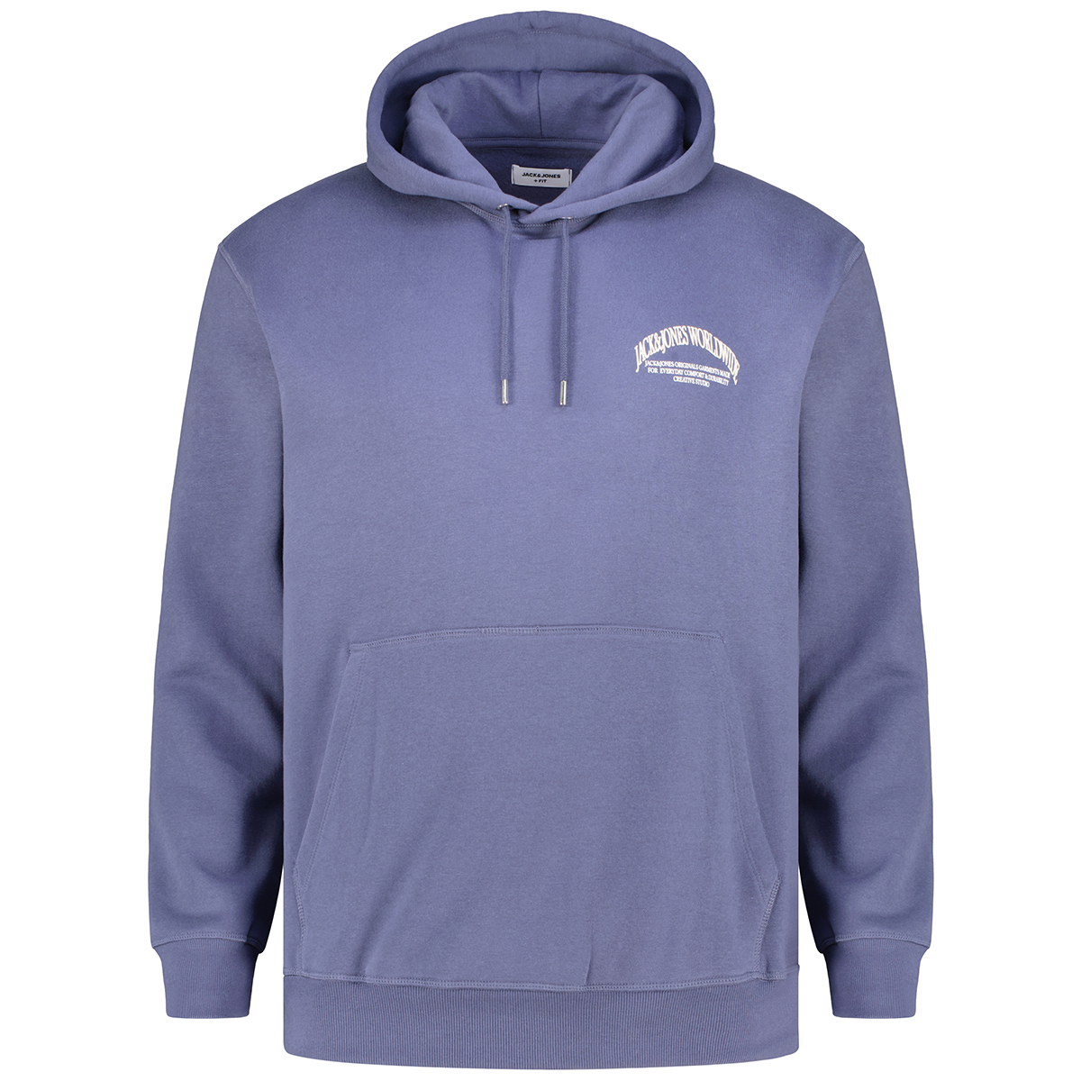 Jack&Jones Hoodie mit Print auf Vorder- und Rückseite marine