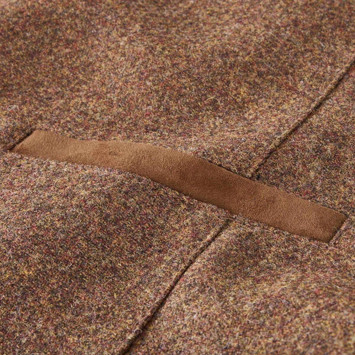 Weis Weste aus Wolle cognac