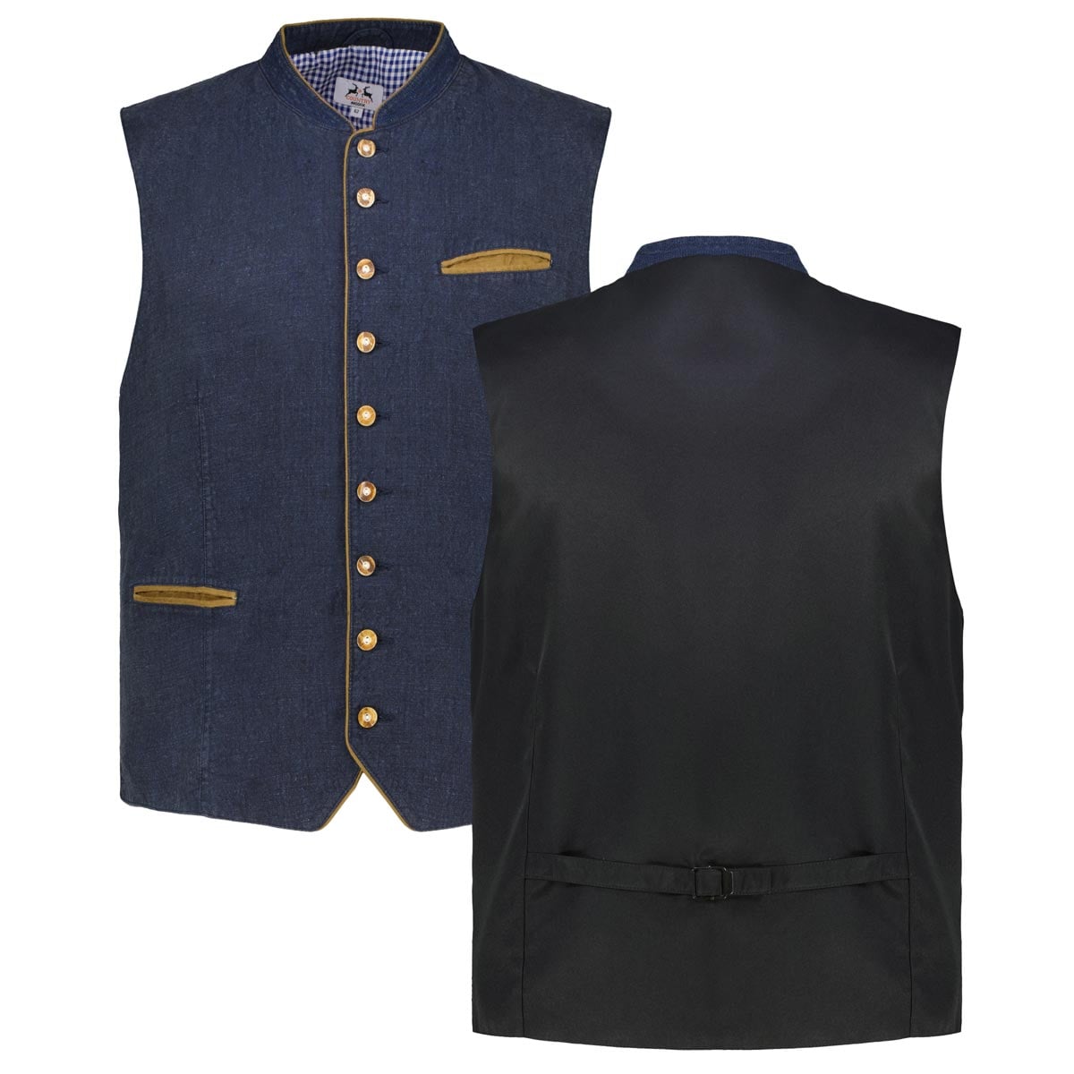 Maddox Trachtenweste mit Leinen Farbe marine Größe: 62 günstig online kaufen