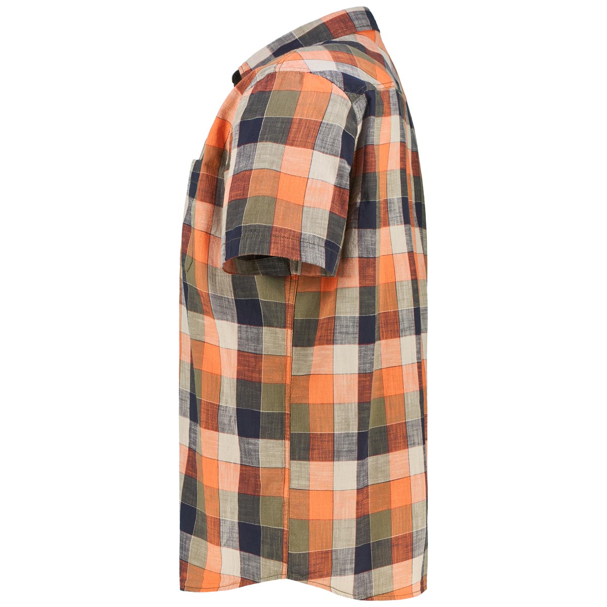 camel active Freizeithemd mit Karomuster Farbe orange Größe: 5XL günstig online kaufen