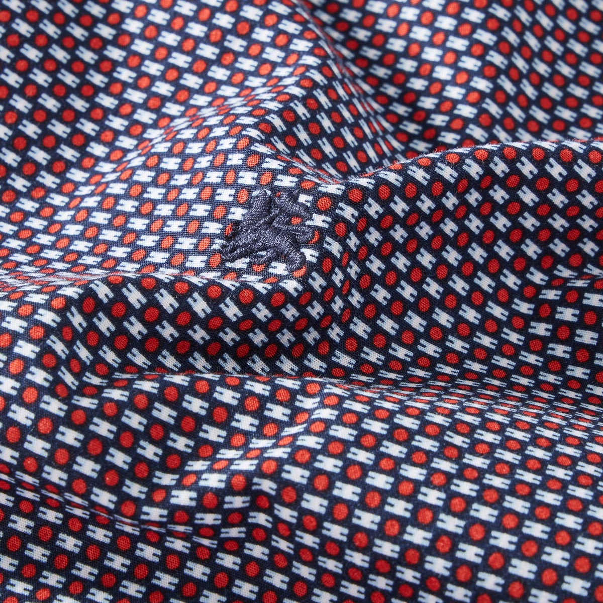 Lerros Freizeithemd mit Allover-Muster rot