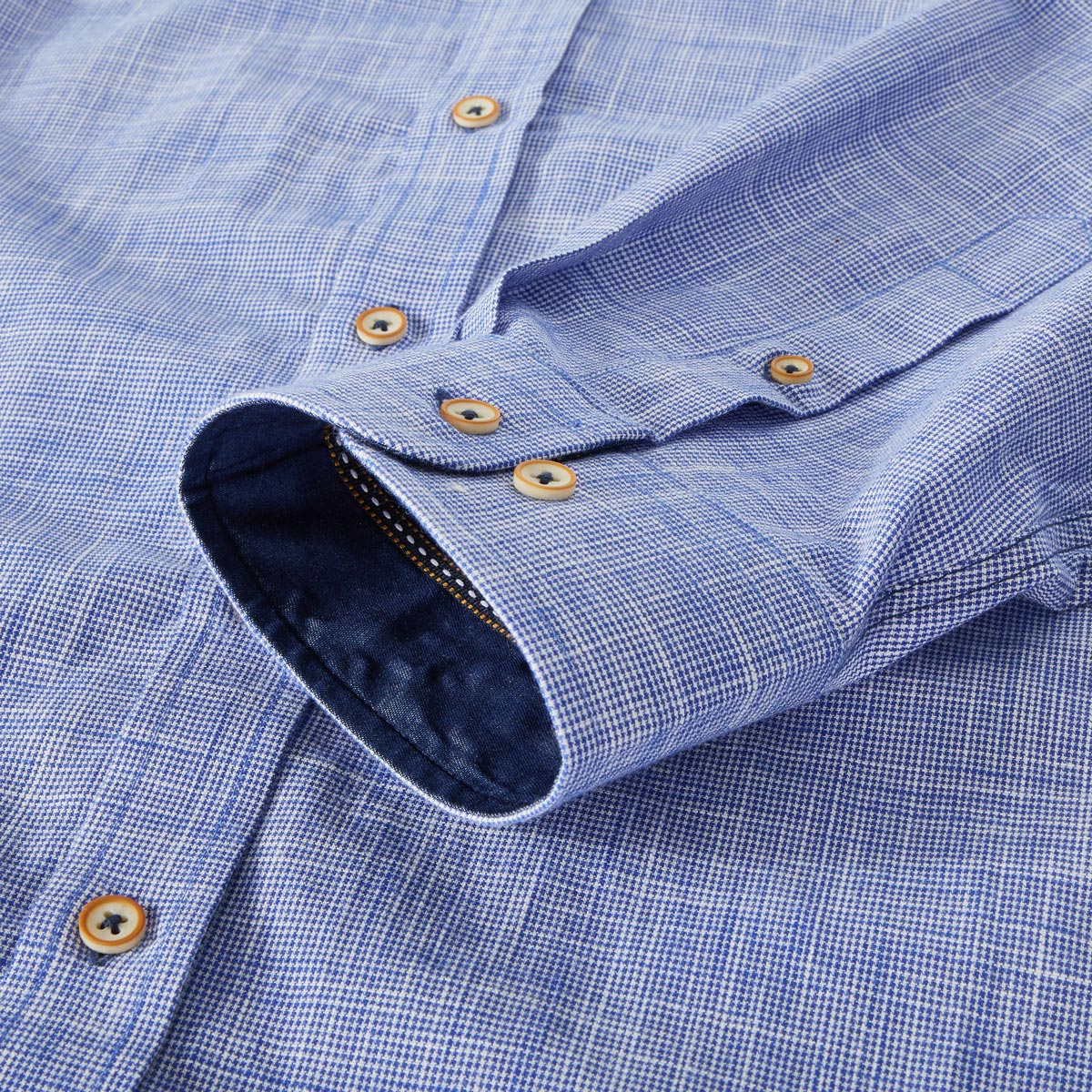 Maddox Trachtenhemd aus Baumwolle blau