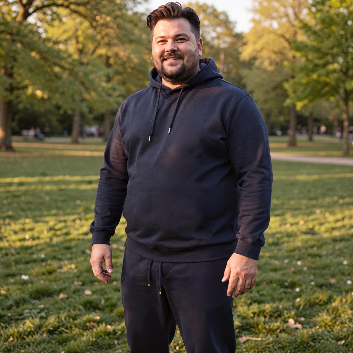 Pfundskerl Hoodie aus Baumwollmischung dunkelblau