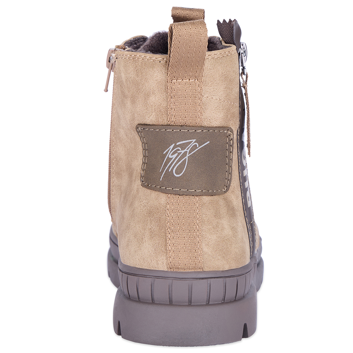 bugatti Schnürstiefel mit extrabreiter Sohle sand