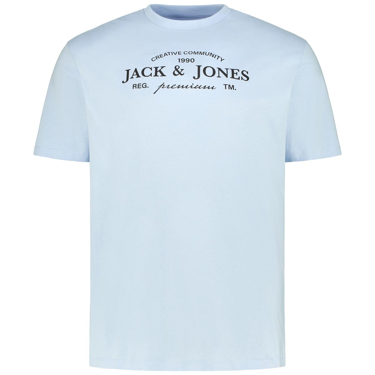 Jack&Jones T-Shirt Mit Label-Print Farbe Hellblau Größe, 4XL