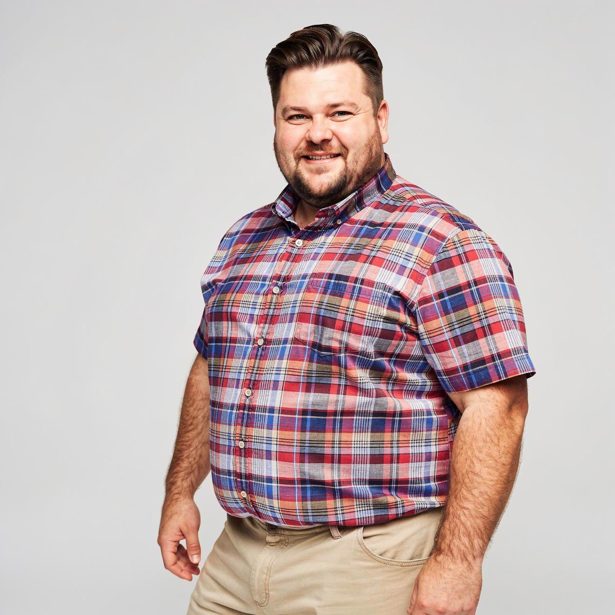 Pfundskerl Kariertes Freizeithemd rot