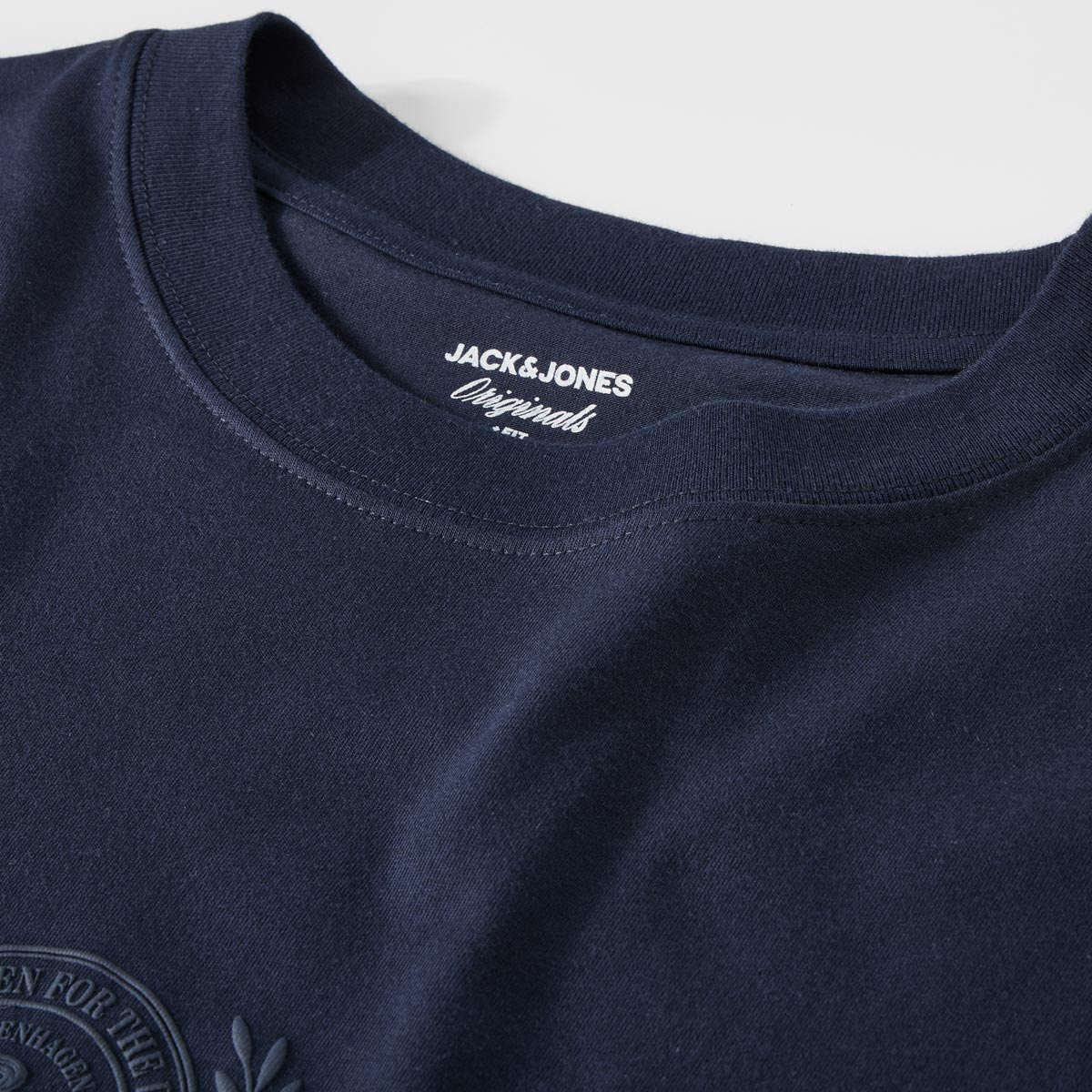 Jack&Jones T-Shirt mit Label-Print marine