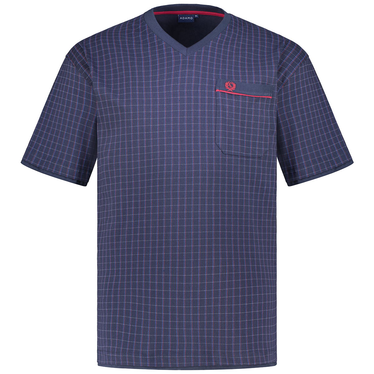 ADAMO Kurzer Schlafanzug aus Baumwolljersey dunkelblau ADAMO Kurzer Schlafanzug aus Baumwolljersey dunkelblau