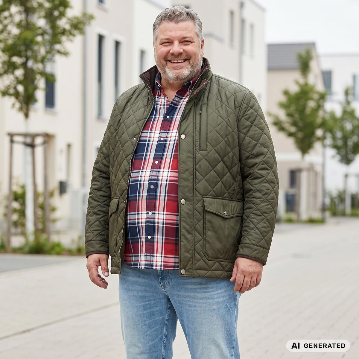 Redpoint Steppjacke „Barnet“ oliv