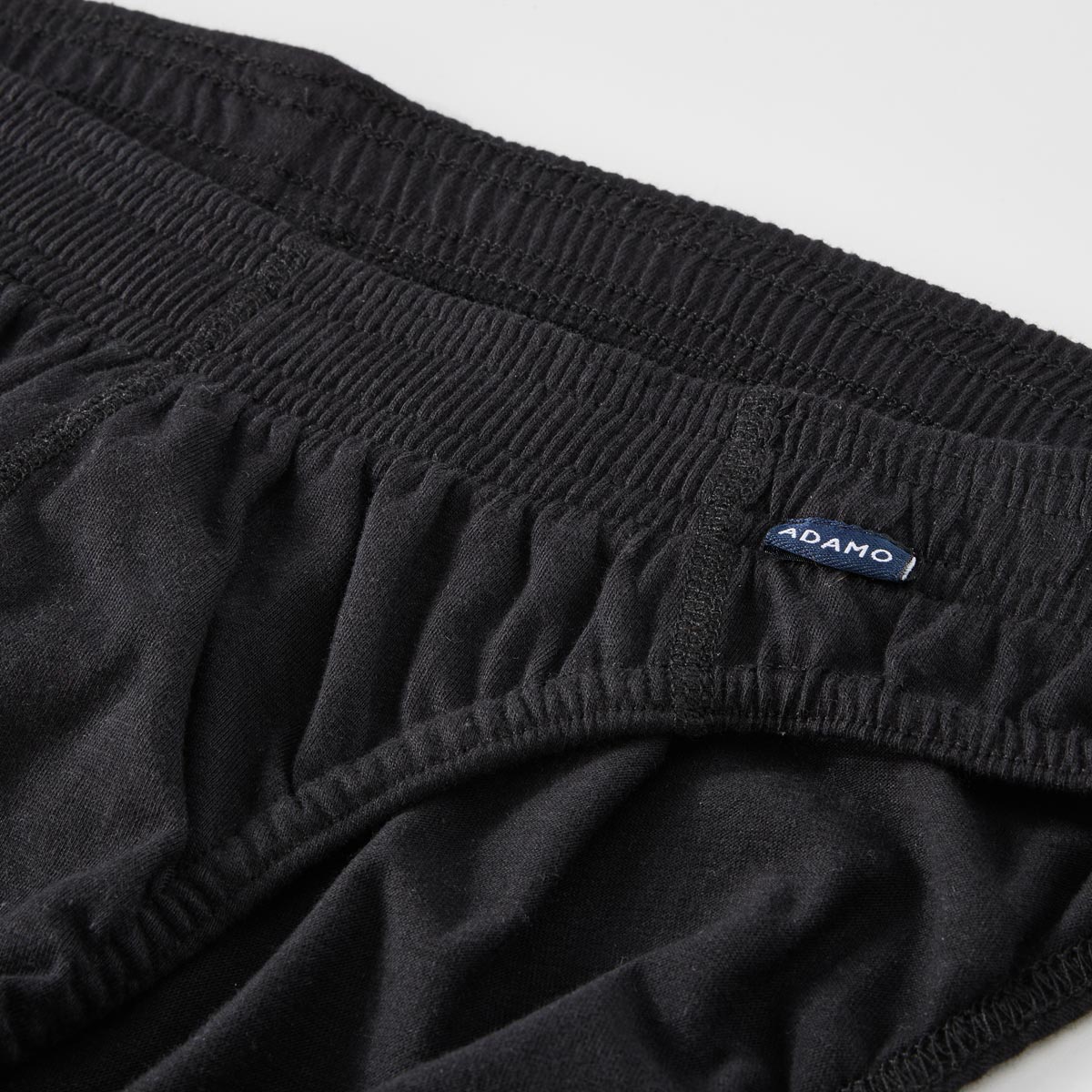 ADAMO 3er-Pack Slips aus Baumwolle schwarz
