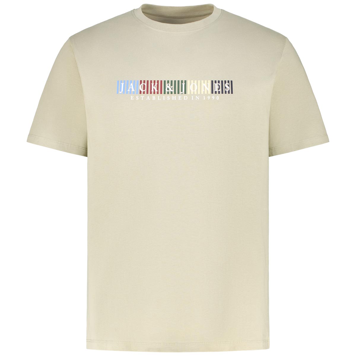 Jack&Jones T-Shirt mit Label-Print Farbe oliv Größe: 3XL günstig online kaufen
