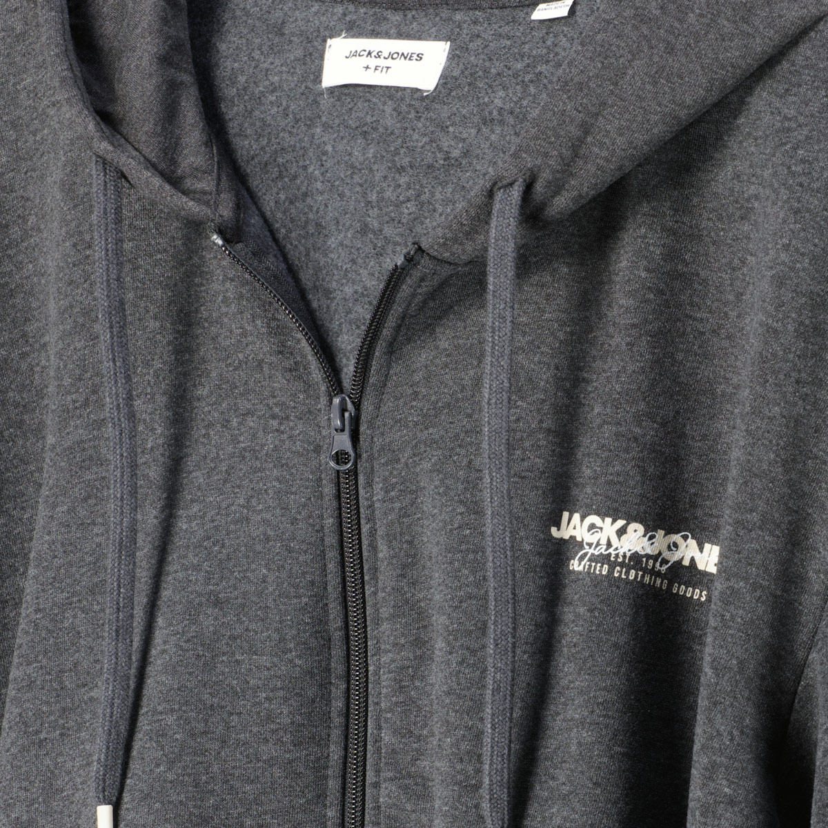 Jack&Jones Sweatjacke mit Print schwarz