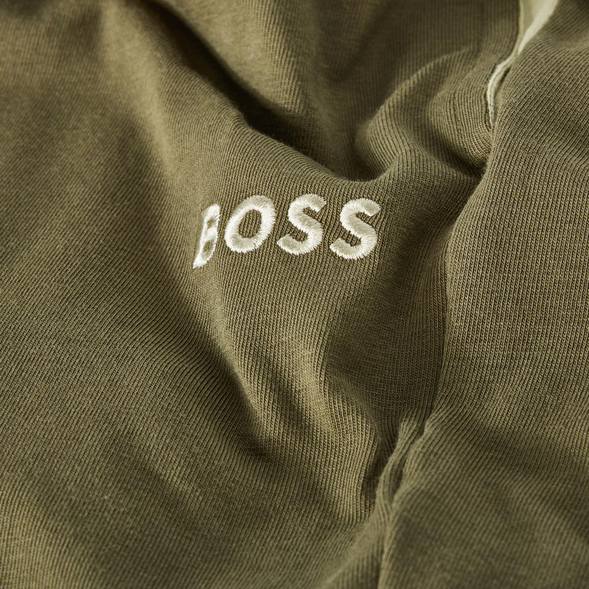 BOSS Jogging-Shorts mit Elasthan grün