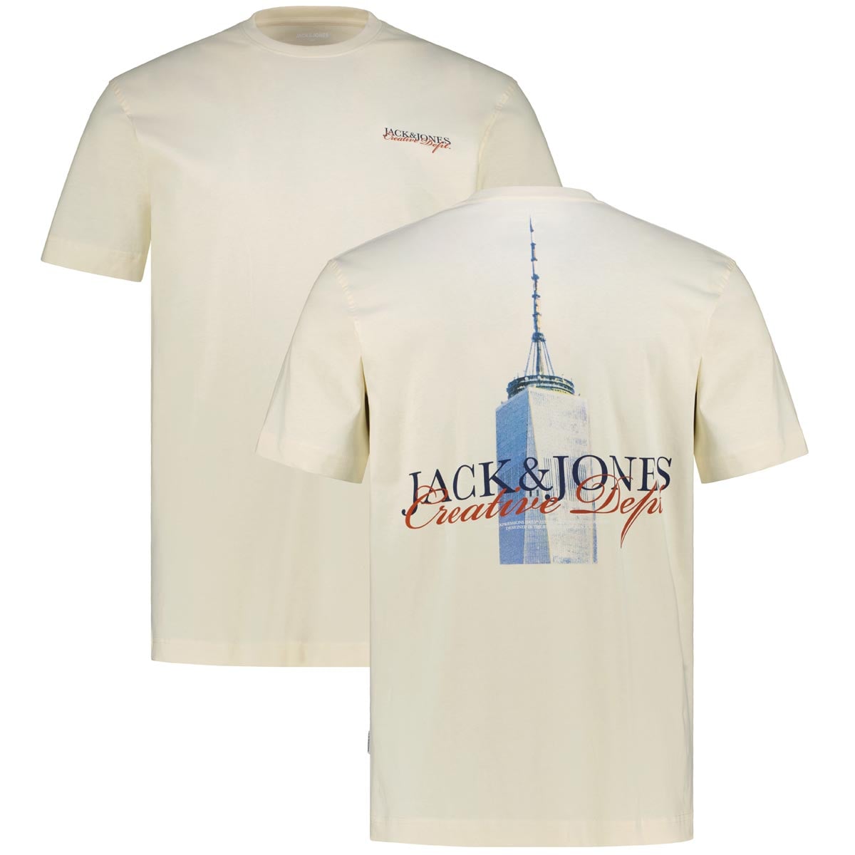 T-Shirt mit Print auf Vorder-und Rückseite T-Shirt mit Print auf Vorder-und Rückseite