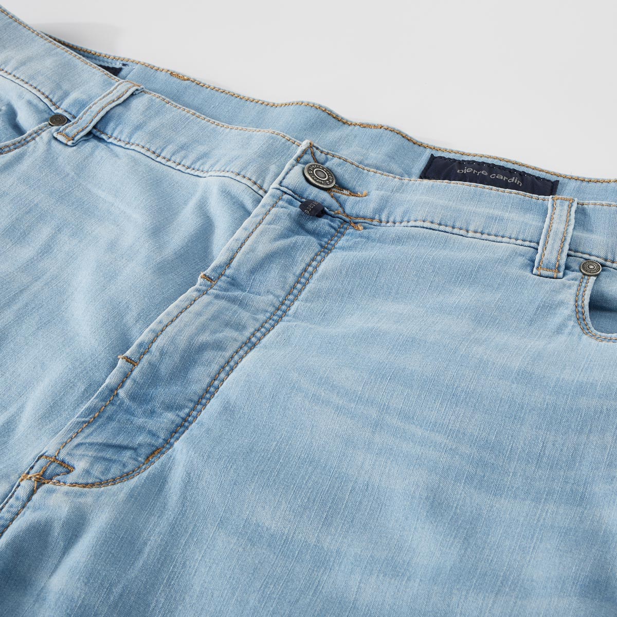 Pierre Cardin Stretch-Jeans, Regular Fit hellblau