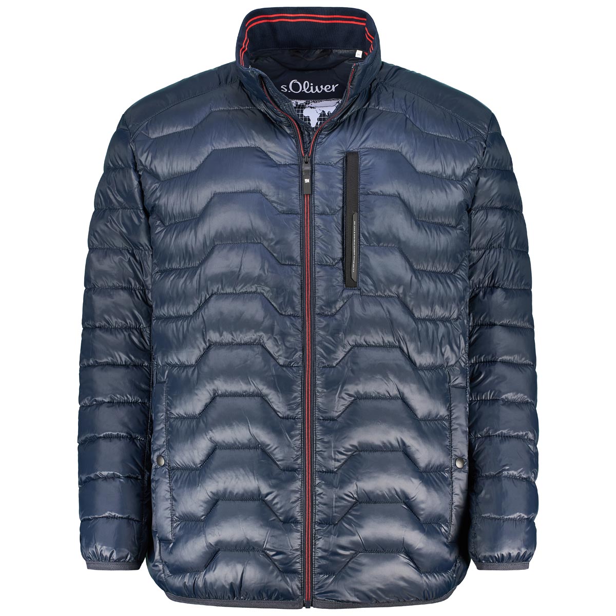 s.Oliver Steppjacke, wasserabweisend blau