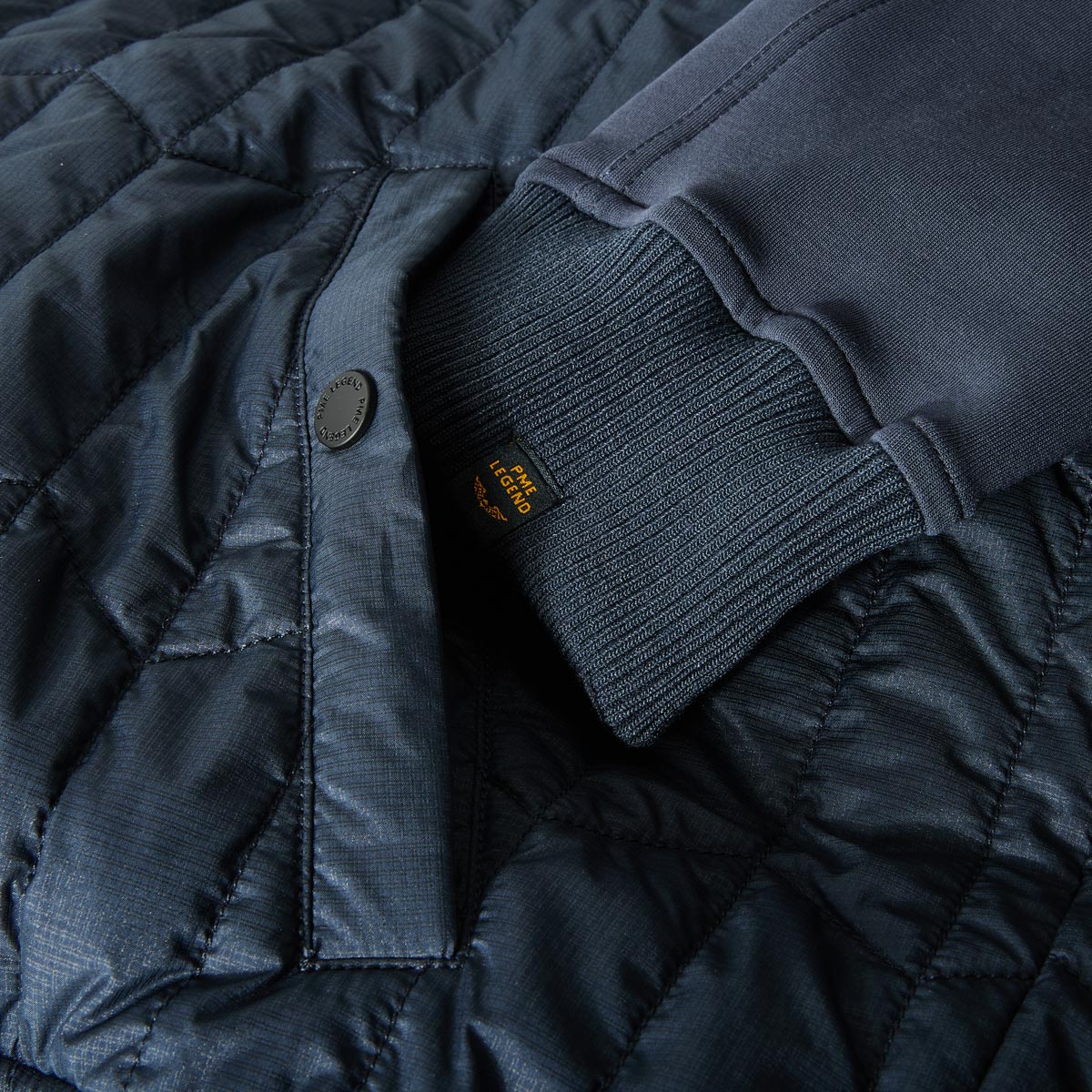 PME LEGEND Blouson aus Baumwollmix mit Stretch dunkelblau