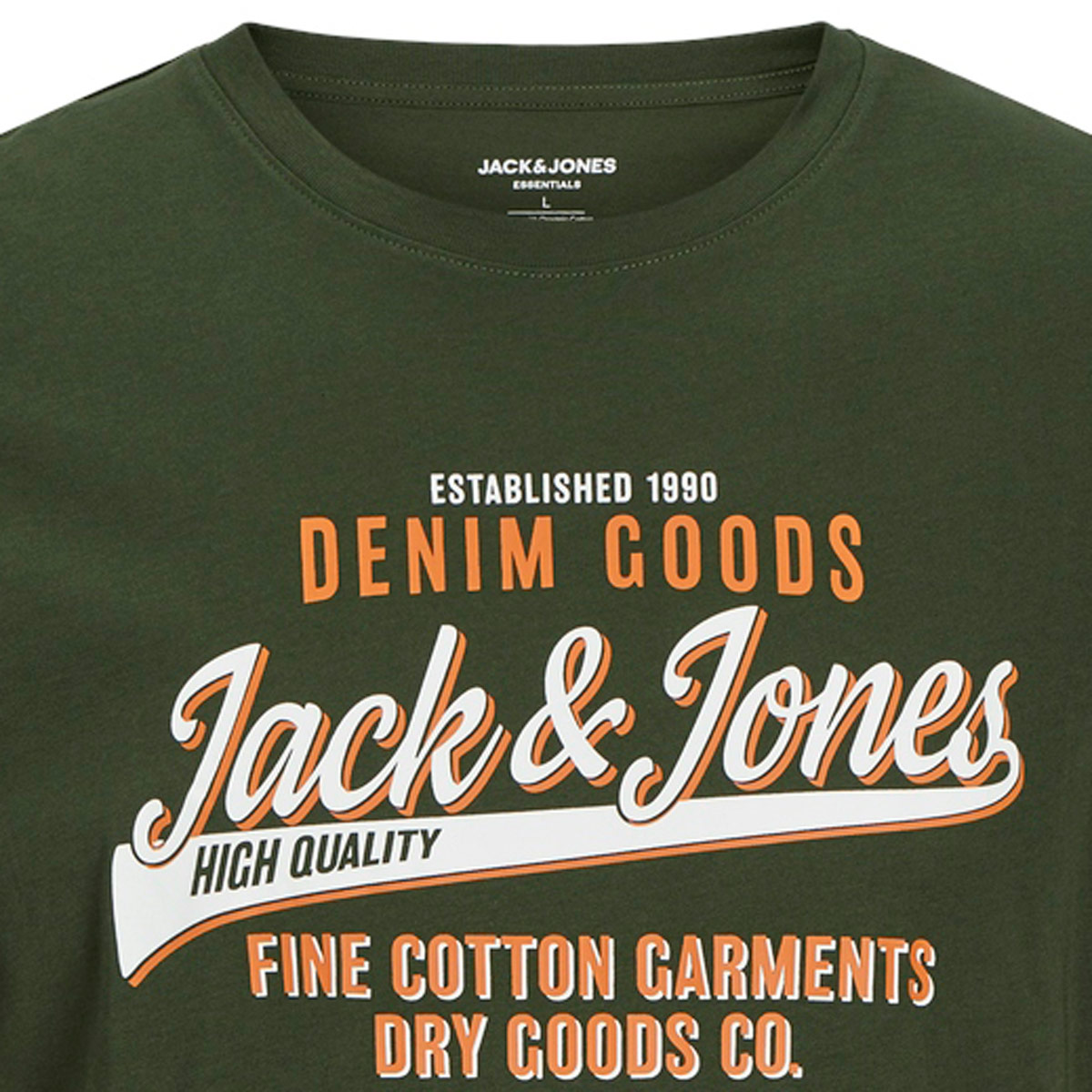 Jack&Jones T-Shirt mit Label-Print oliv