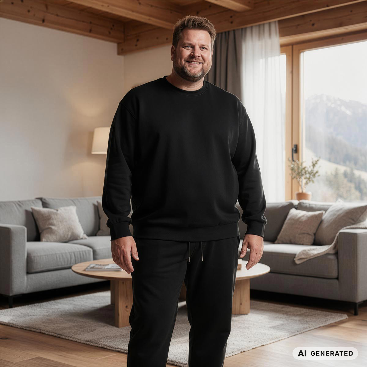 Pfundskerl Sweatshirt aus Baumwollmischung schwarz
