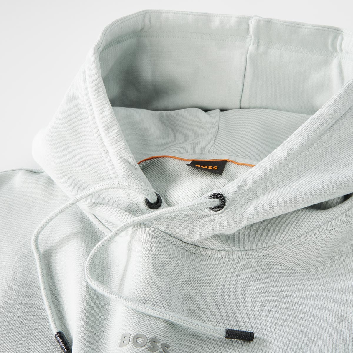 BOSS Hoodie aus Baumwolle mint