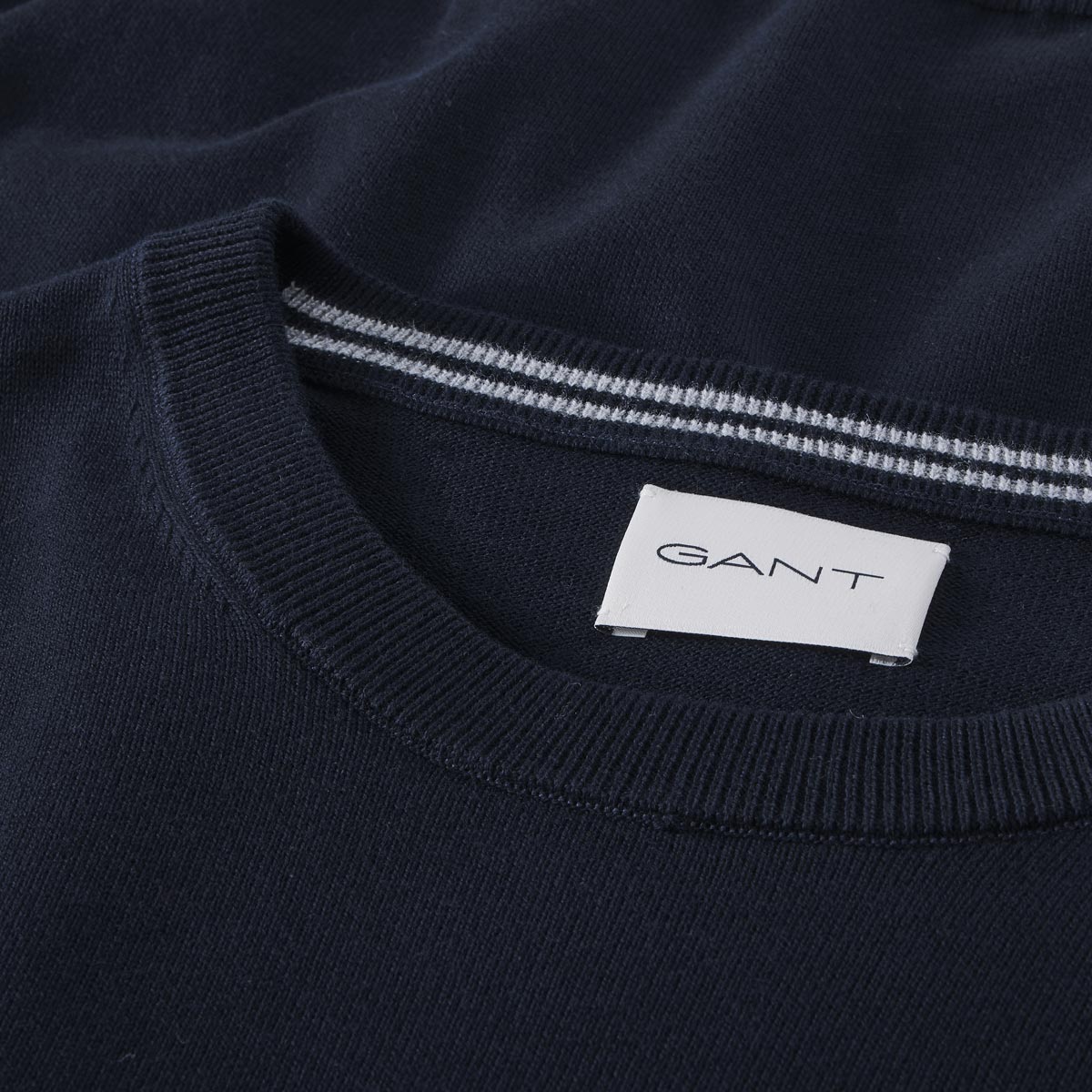 Gant Feinstrickpullover aus Baumwolle dunkelblau