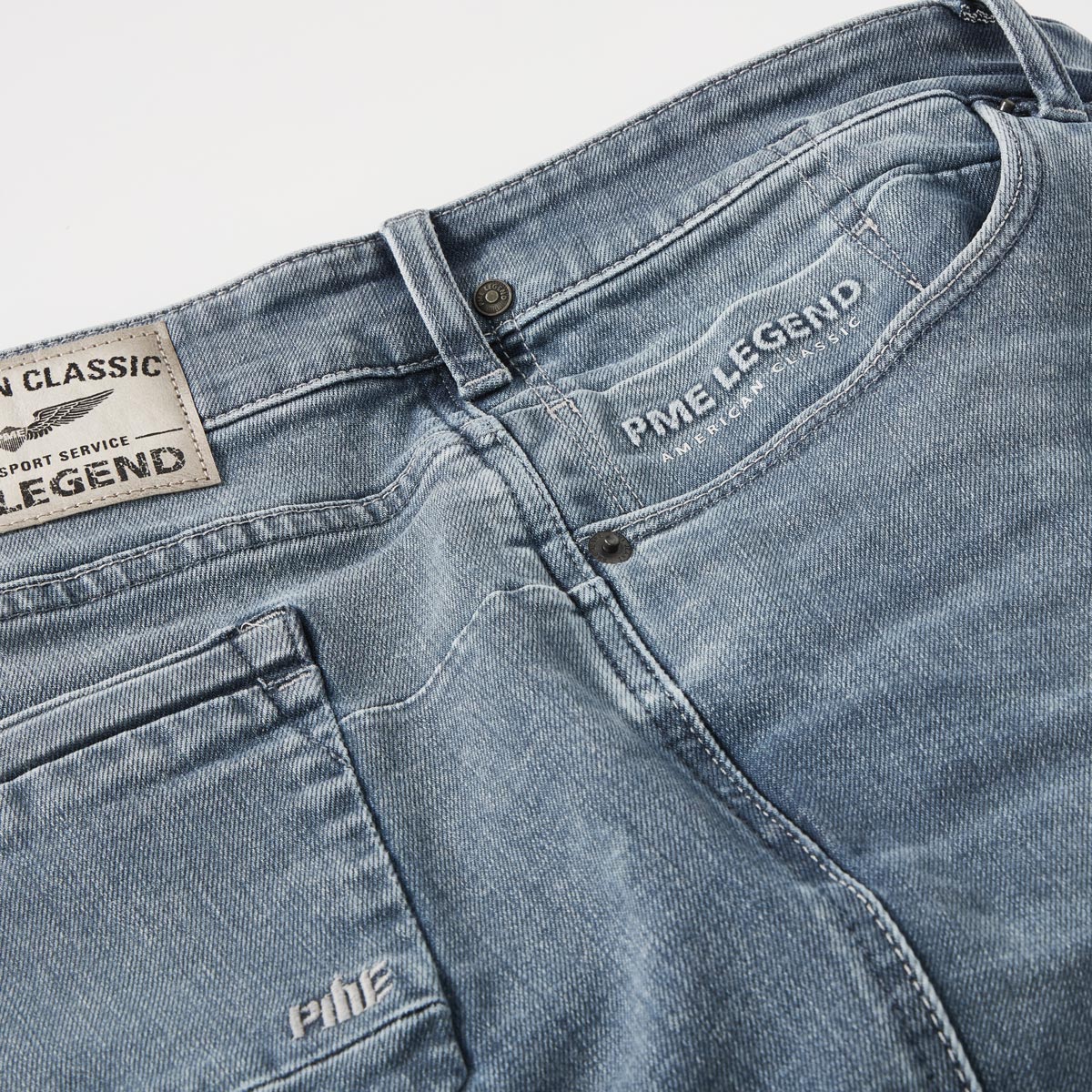 PME LEGEND Stretch-Jeans "Nightflight", Regular Fit hellgrau