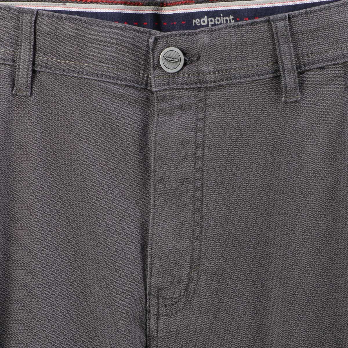 Redpoint Baumwollhose „Milton“ mit Stretch grau