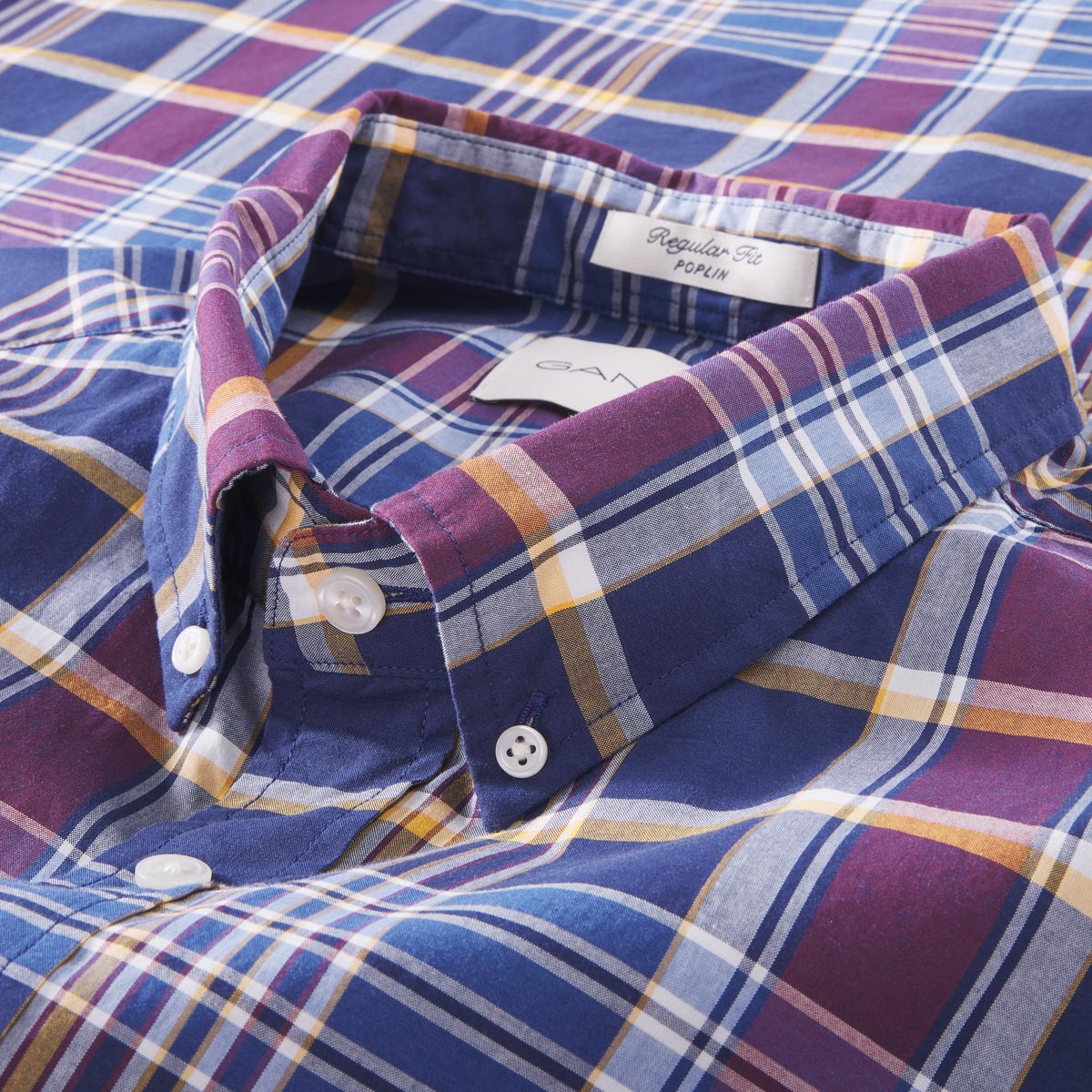 Gant Kariertes Freizeithemd  blau/rot