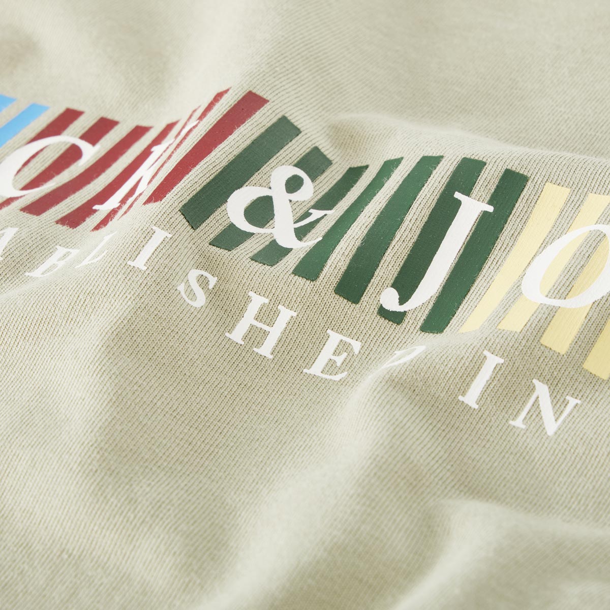 Jack&Jones T-Shirt mit Label-Print oliv