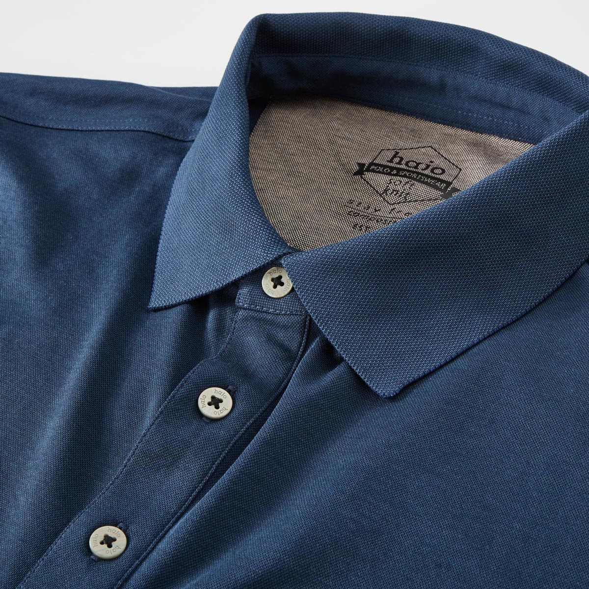 Hajo Poloshirt aus Baumwolle marine