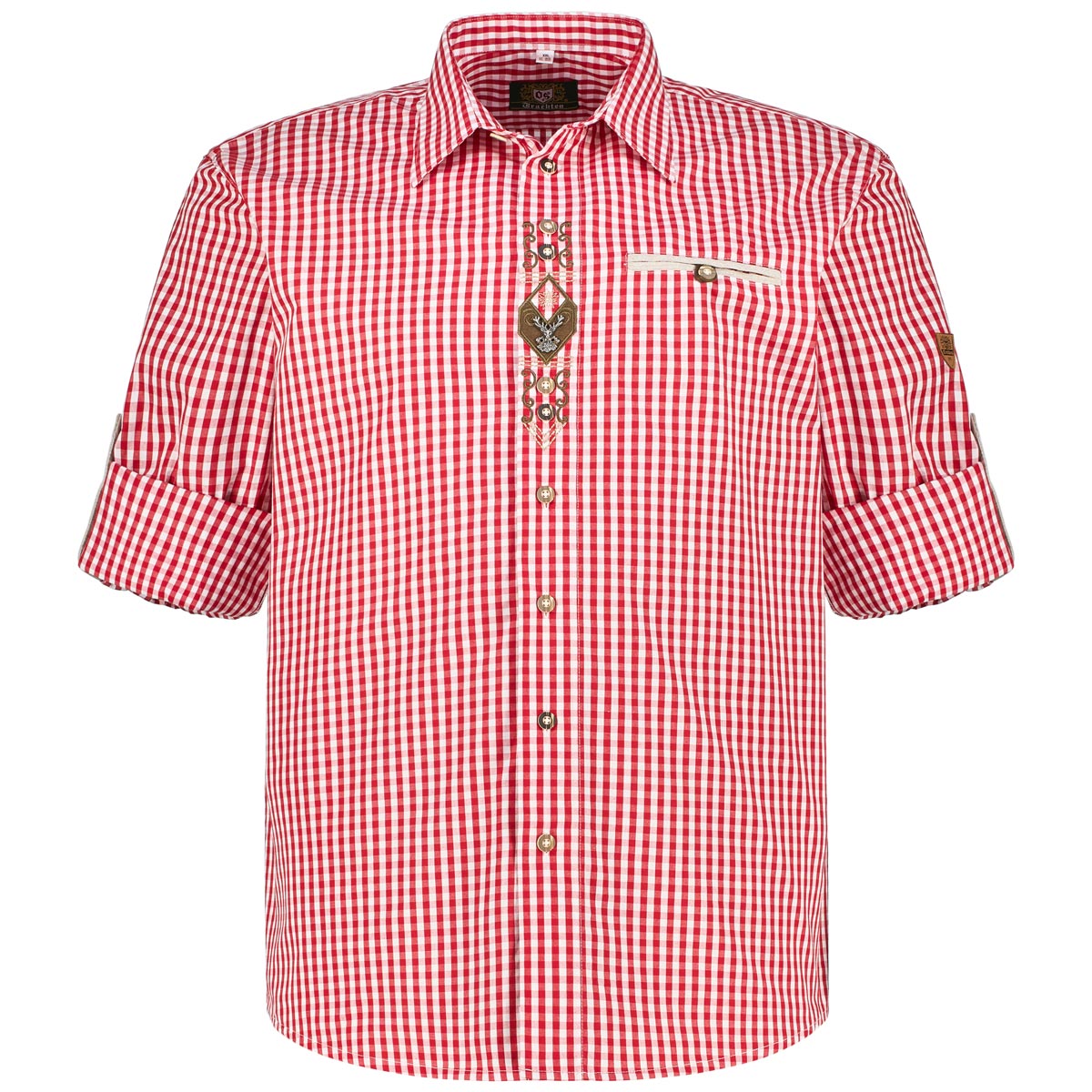 Orbis Kariertes Trachtenhemd rot