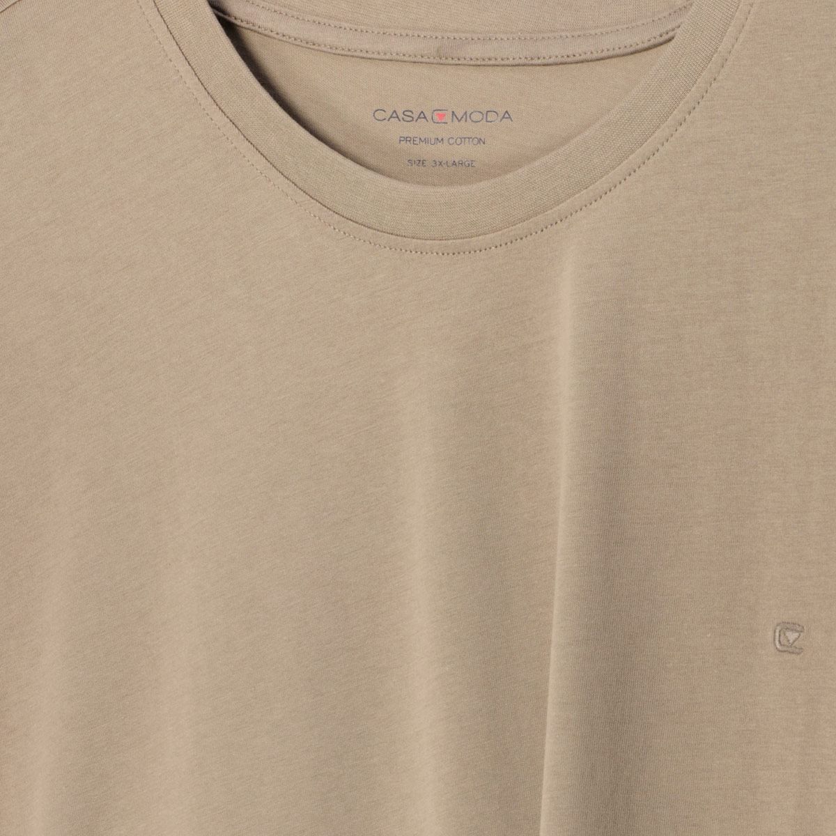 CASA MODA T-Shirt aus Baumwolle beige