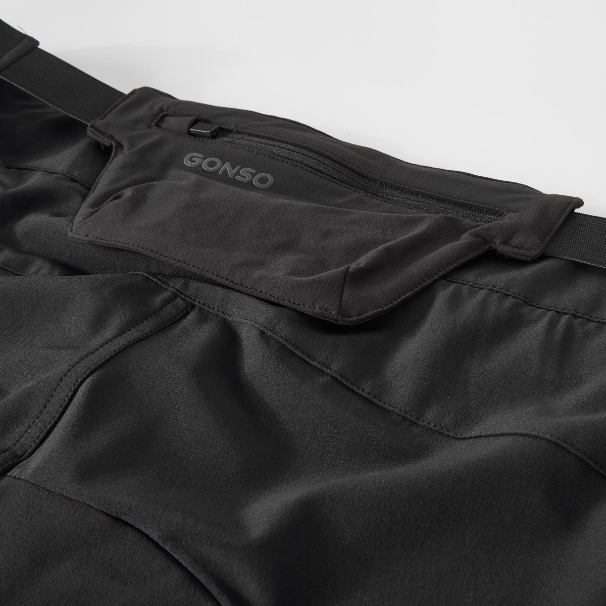 Gonso Trekking-Shorts aus Funktionsmaterial, schnelltrocknend schwarz