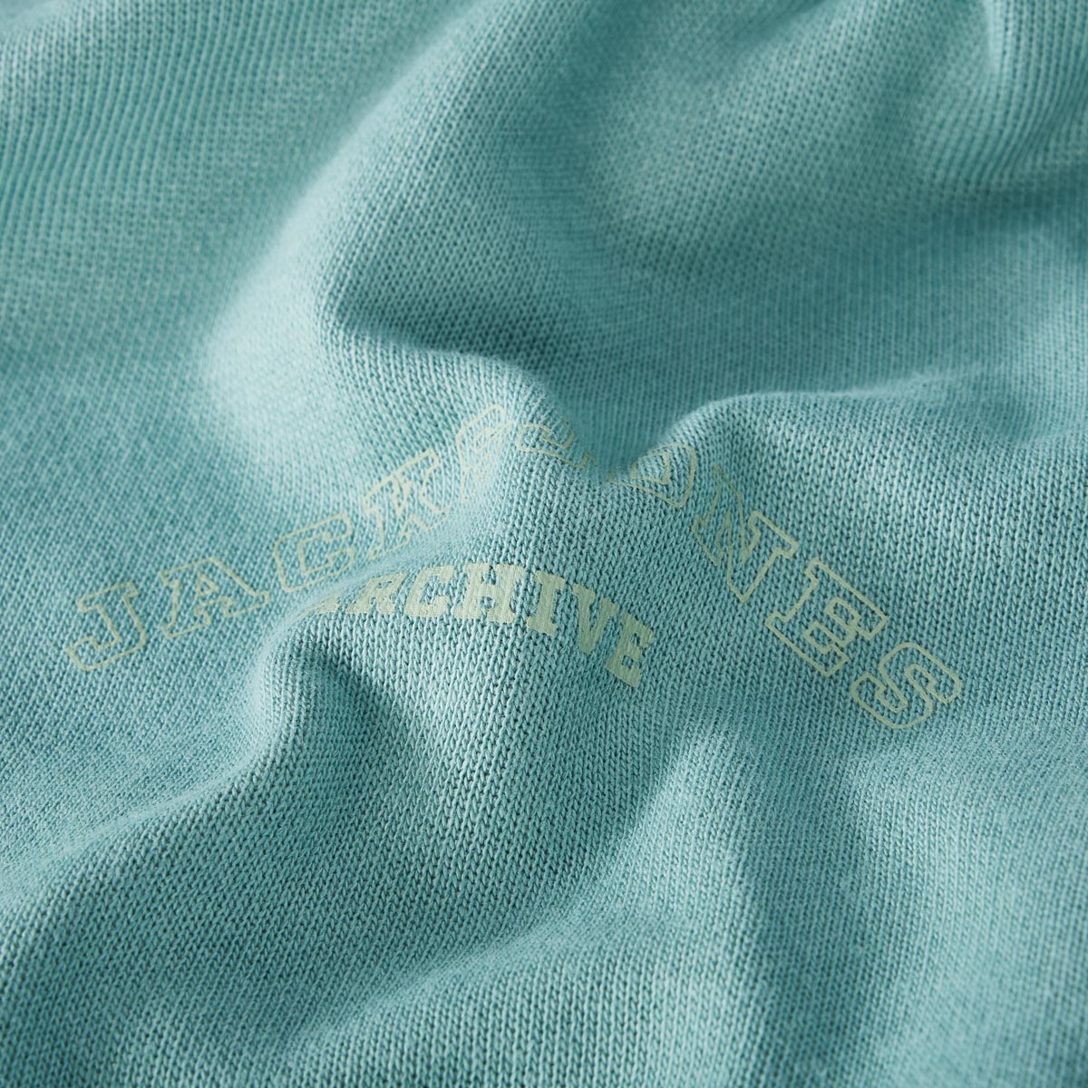 Jack&Jones Sweatshirt mit Label-Print mint