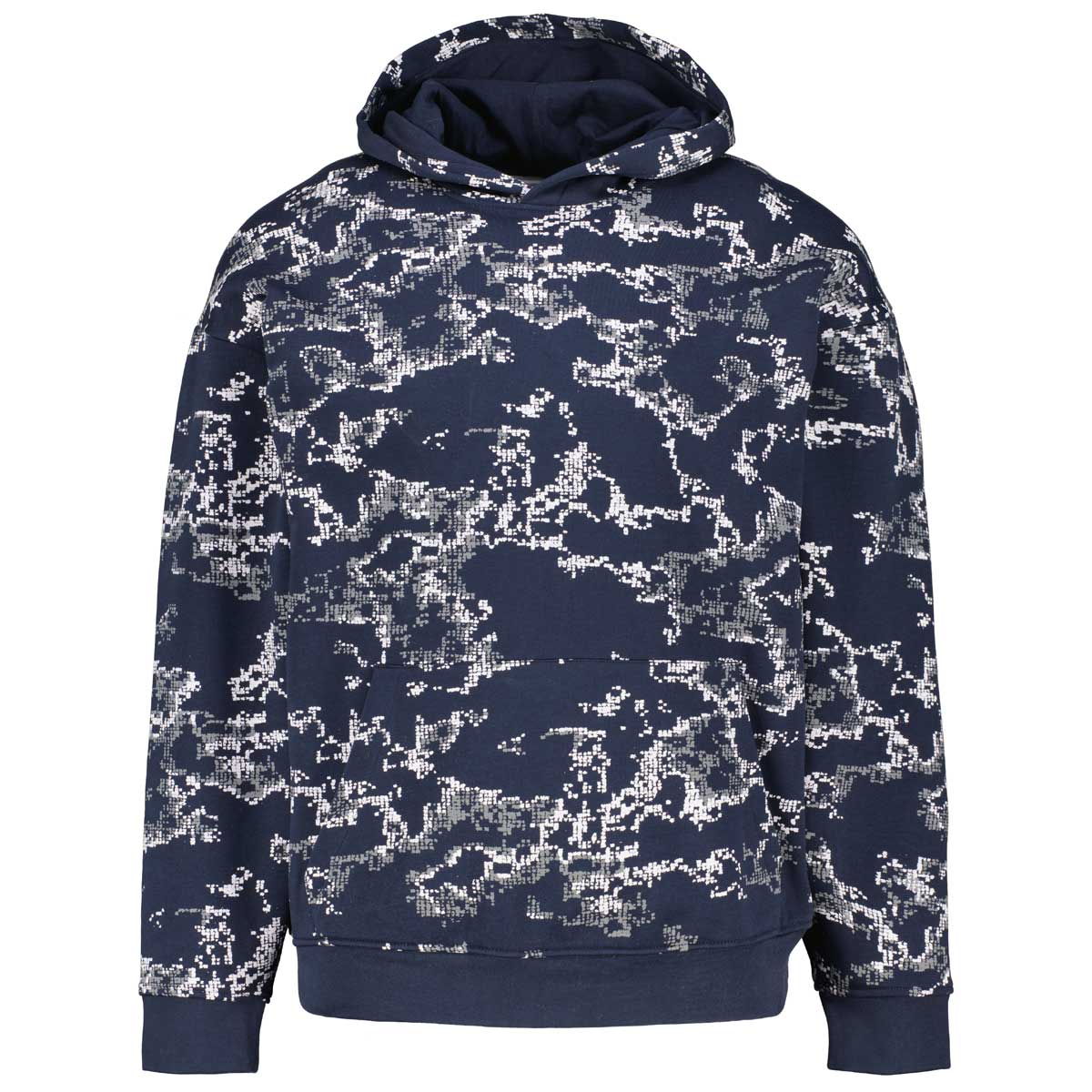 s.Oliver Hoodie mit Allover-Print dunkelblau s.Oliver Hoodie mit Allover-Print dunkelblau