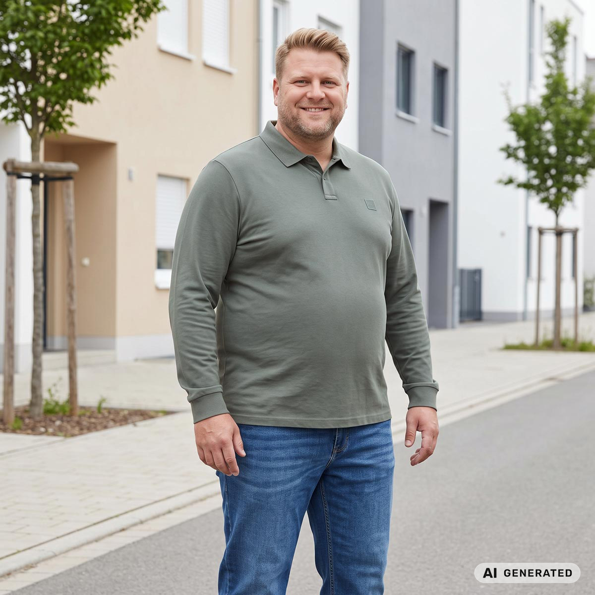 BOSS Poloshirt mit Elasthan grün