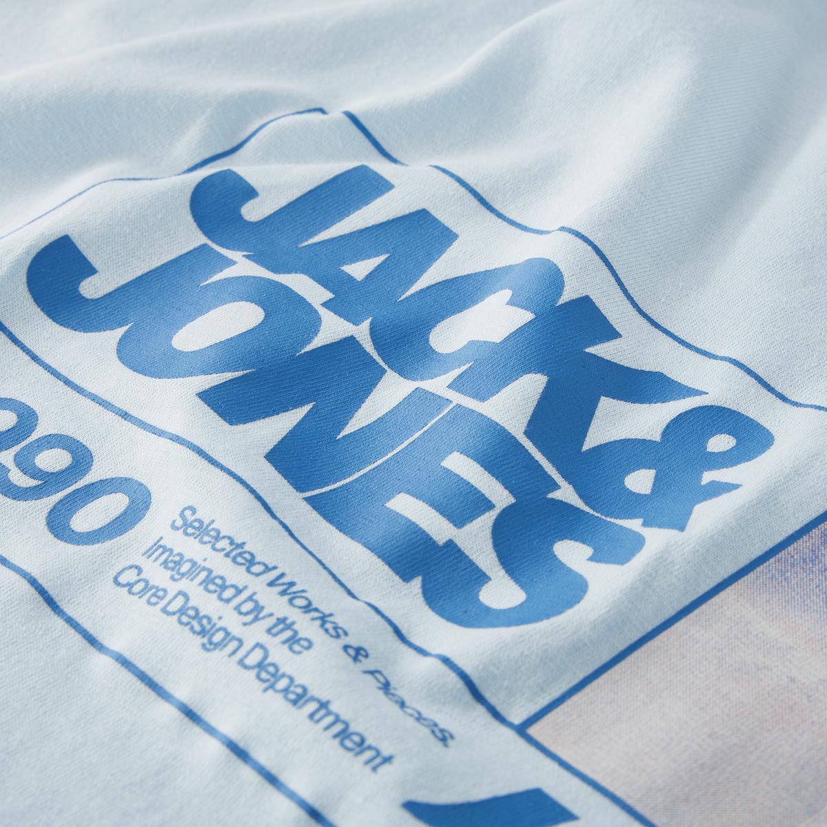 Jack&Jones T-Shirt mit Label-Print blau