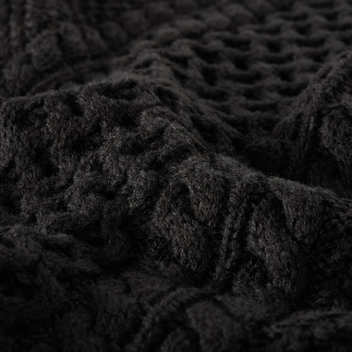 Jack&Jones Strickjacke aus Baumwoll-Acryl-Mischung schwarz